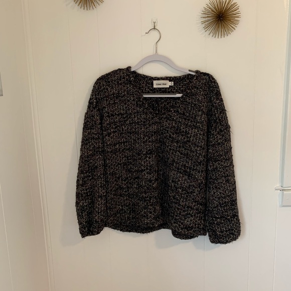 Colored Sweater with Puffy Sleeves - Picture 2 of 6